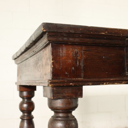 antiquariato, tavolo, antiquariato tavolo, tavolo antico, tavolo antico italiano, tavolo di antiquariato, tavolo neoclassica, tavolo del 800,Tavolo in Abete Tinto
