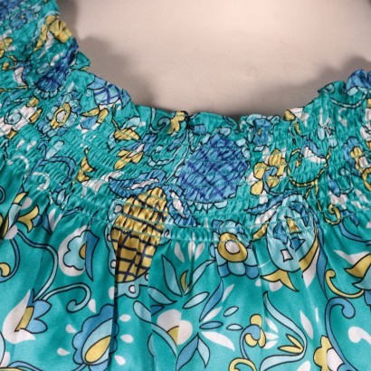 luisa spagnoli, blusa, camicia, seta, pura seta, secondhand,Blusa Floreale Luisa Spagnoli