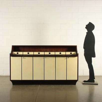 modernariato, modernariato di design, credenza, credenza modernariato, credenza di modernariato, credenza italiana, credenza vintage, credenza anni '60, credenza design anni 60,Mobile Aldo Tura,Aldo Tura,Aldo Tura