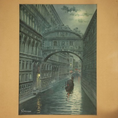 Alberto Trevisan Watercolor On Paper