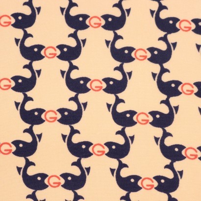 Fular Gucci vintage con pez