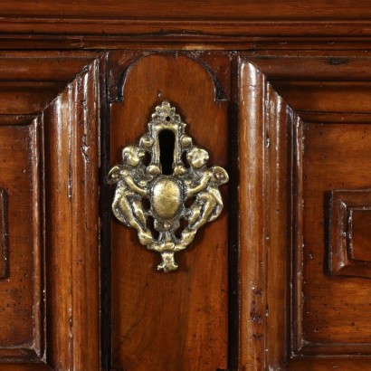 Commode Baroque Lombarde - Noyer Sapin Commun Italie XVIII Siècle