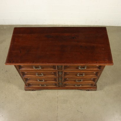 Commode Baroque Lombarde - Noyer Sapin Commun Italie XVIII Siècle