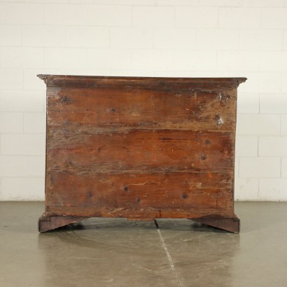 Commode Baroque Lombarde - Noyer Sapin Commun Italie XVIII Siècle