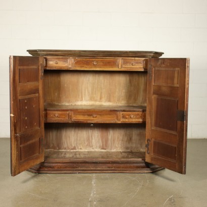 antikes Sideboard, antikes Sideboard, antikes Sideboard, antikes italienisches Sideboard, antikes Sideboard, neoklassizistisches Sideboard, Sideboard aus dem 19. Jahrhundert, Piacentina Barock-Sideboard