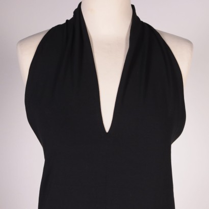 #vestitodasera #abitovintage #vintagedasera #vintagemilano #ferrevintage, Gianfranco Ferr Vintage Vestido Largo Negro