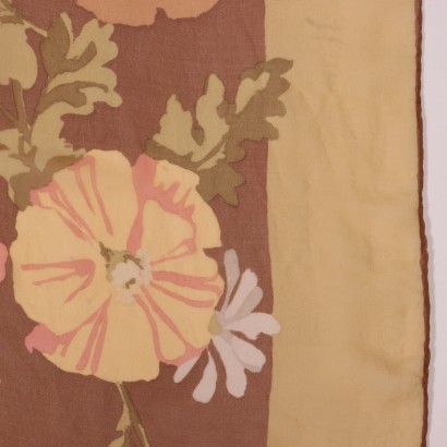 Ken Scott Floral Printed Scarf Silk