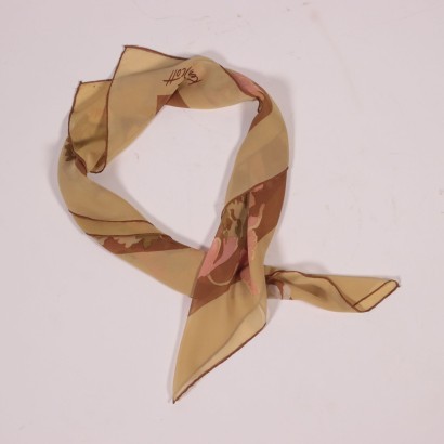 Ken Scott Floral Printed Scarf Silk