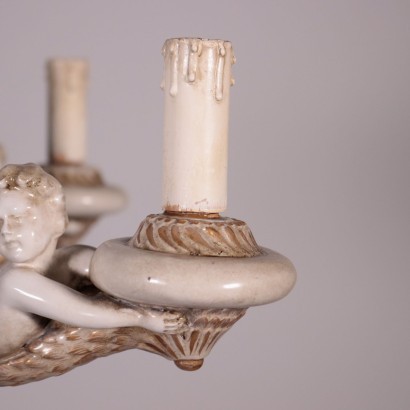 antiquariato, lampadario, antiquariato lampadari, lampadario antico, lampadario antico italiano, lampadario di antiquariato, lampadario neoclassico, lampadario del 800,Lampadario in Ceramica Smaltata