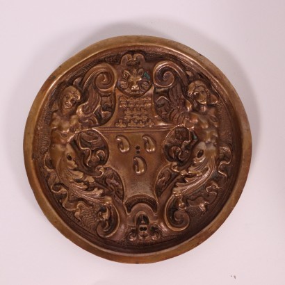 antiguo, bronce, bronces antiguos, bronce antiguo, bronce italiano antiguo, bronce antiguo, bronce neoclásico, bronce del siglo XIX, placa con jarra de bronce