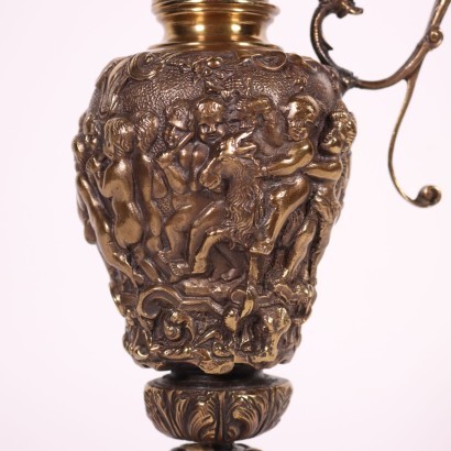 antiguo, bronce, bronces antiguos, bronce antiguo, bronce italiano antiguo, bronce antiguo, bronce neoclásico, bronce del siglo XIX, placa con jarra de bronce