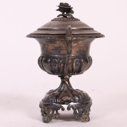 antiquariato, oggettistica, antiquariato oggettistica, oggettistica antica, oggettistica antica italiana, oggettistica di antiquariato, oggettistica neoclassico, oggettistica del 800,Zuccheriera in Argento Lombardo Veneto