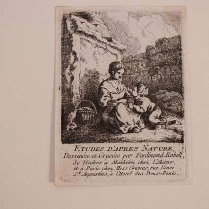 arte, arte italiana, pittura ottocento italiana,Ferdinand Kobell,Etudes d'après nature,Ferdinand Kobell