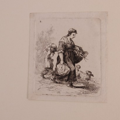 arte, arte italiana, pittura ottocento italiana,Ferdinand Kobell,Etudes d'après nature,Ferdinand Kobell