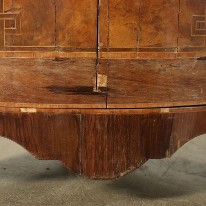 antiquariato, angoliera, antiquariato angoliere, angoliera antica, angoliera antica italiana, angoliera di antiquariato, angoliera neoclassica, angoliera del 800,Coppia di Angoliere Intarsiate