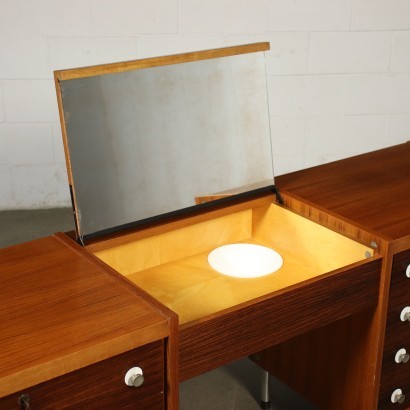 Cabinet George Coslin Veneered Wood Metal Italy 1960s
