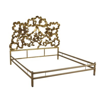 antigüedades, ropa de cama, camas antiguas, antiguo de la cama, cama antigua italiano, antiguo de la cama, cama neoclásico, la cama del siglo 19 - antiguos, cabecera, cabeceros antiguos, cabeceros antiguos, antigua cabecera italiana, cabecera antigua, cabecera neoclásico, cabecera del siglo 19, 1950 Latón Cama