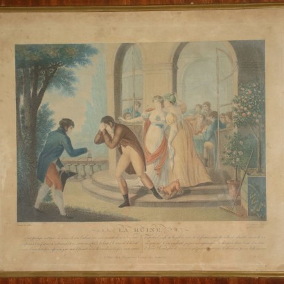 art, art italien, peinture italienne XIXe siècle, Auguste Claude Legrand, Paire de gravures, Auguste Claude Legrand, Auguste Claude Legrand