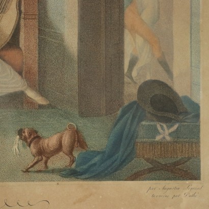 art, art italien, peinture italienne XIXe siècle, Auguste Claude Legrand, Paire de gravures, Auguste Claude Legrand, Auguste Claude Legrand