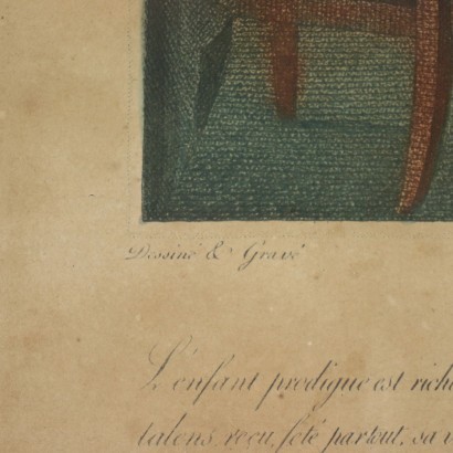 art, art italien, peinture italienne XIXe siècle, Auguste Claude Legrand, Paire de gravures, Auguste Claude Legrand, Auguste Claude Legrand