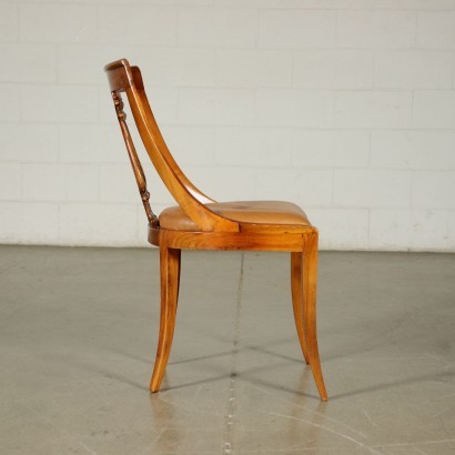 antiquariato, sedia, antiquariato sedie, sedia antica, sedia antica italiana, sedia di antiquariato, sedia neoclassica, sedia del 800,Coppia di Sedie in Noce Stile Impero