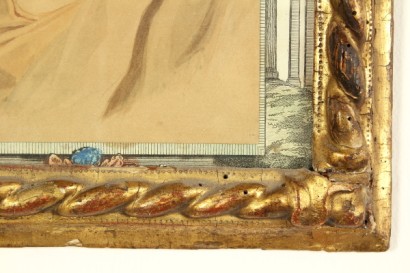 pittura antica, XVIII secolo, XIX secolo, volto di maria, acquarelli antichi