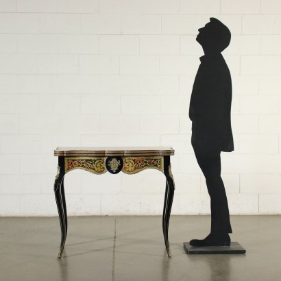 Game Table In The Style Of Boulle Gilded Bronze Italy 20th Century