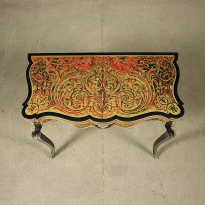 Game Table In The Style Of Boulle Gilded Bronze Italy 20th Century