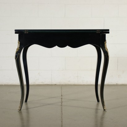 Game Table In The Style Of Boulle Gilded Bronze Italy 20th Century