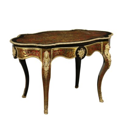 Table Style Boulle Bronze Doré - France XIX Siècle