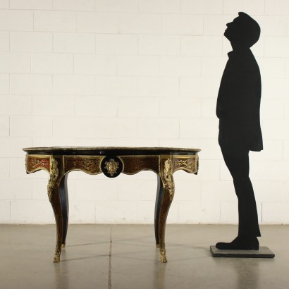 Table Style Boulle Bronze Doré - France XIX Siècle