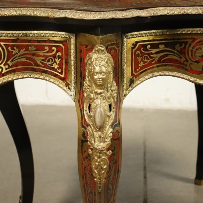Table Style Boulle Bronze Doré - France XIX Siècle