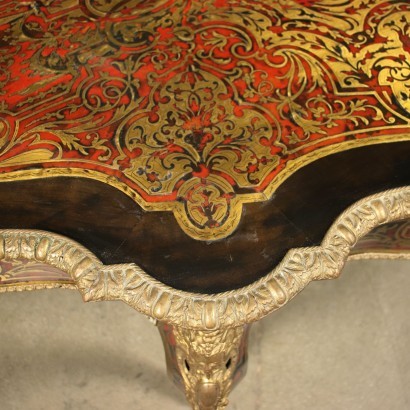 Table Style Boulle Bronze Doré - France XIX Siècle