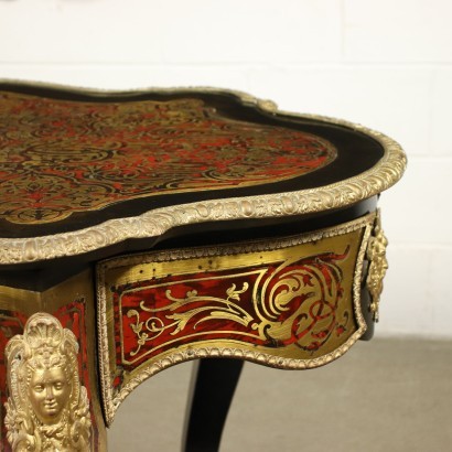 Table Style Boulle Bronze Doré - France XIX Siècle