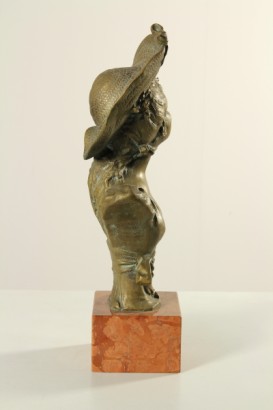 oggettistica, antiquariato, bronzo, inizi 900, busto di fanciulla