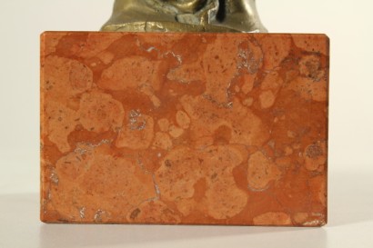 oggettistica, antiquariato, bronzo, inizi 900, busto di fanciulla