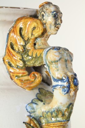 oggettistica, antiquariato, vaso biansato, ceramica, maiolica