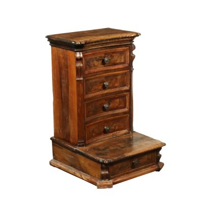 antiquariato, comodino, antiquariato comodino, comodino antico, comodino antico italiano, comodino di antiquariato, comodino neoclassico, comodino del 800,Inginocchiatoio Barocco Lombardo