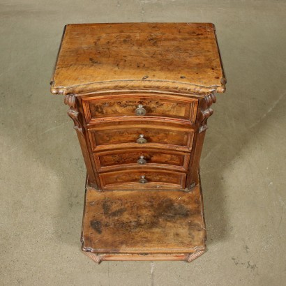 antiquariato, comodino, antiquariato comodino, comodino antico, comodino antico italiano, comodino di antiquariato, comodino neoclassico, comodino del 800,Inginocchiatoio Barocco Lombardo