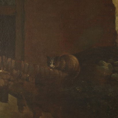 arte, arte italiana, pittura antica italiana,Paesaggio con Figure e Cavalieri