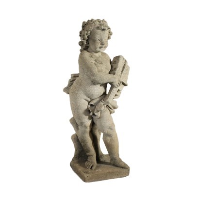 antiquariato, pietre, antiquariato pietre, pietre antiche, pietre antiche italiane, pietra di antiquariato, pietra neoclassico, pietra del 800,Putto Musicista,Putto Musicista