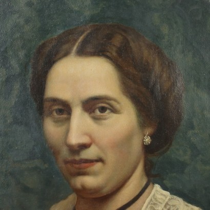 arte, arte italiana, pittura ottocento italiana,Ritratto Femminile