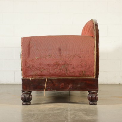 antigüedades, sofás, sofás antiguos, sofás antiguos, sofás italianos antiguos, sofá antiguo, sofá neoclásico, sofá del siglo XIX, sofá de barco de restauración
