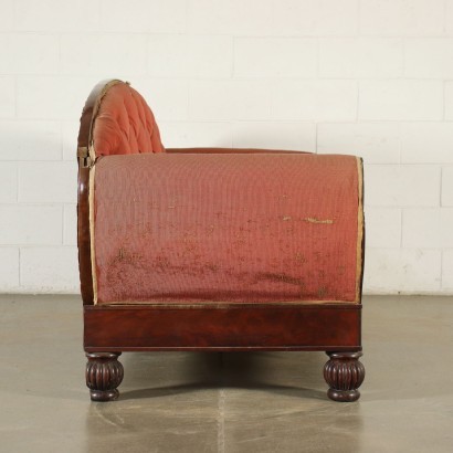 antigüedades, sofás, sofás antiguos, sofás antiguos, sofás italianos antiguos, sofá antiguo, sofá neoclásico, sofá del siglo XIX, sofá de barco de restauración