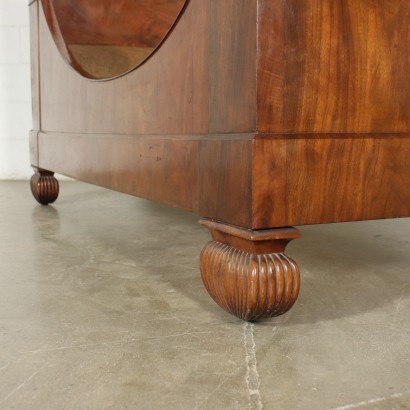 antiquariato, letto, antiquariato letti, letto antico, letto antico italiano, letto di antiquariato, letto neoclassico, letto del 800 - antiquariato, testata, antiquariato testate, testate antiche, testata antica italiana, testata di antiquariato, testata neoclassico, testata del 800,Letto a Barca Restaurazione Ligure