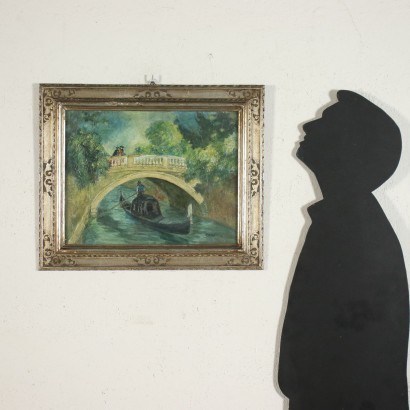 R. Paoletti Huile sur Toile Italie XX Siècle