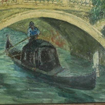 R. Paoletti Huile sur Toile Italie XX Siècle