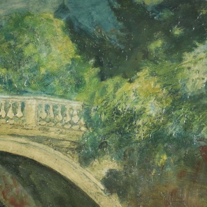 R. Paoletti Huile sur Toile Italie XX Siècle
