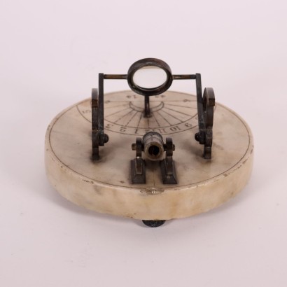 Sundial Cannon Marble Brass Early 18th Century