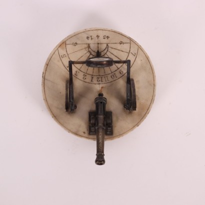 Sundial Cannon Marble Brass Early 18th Century